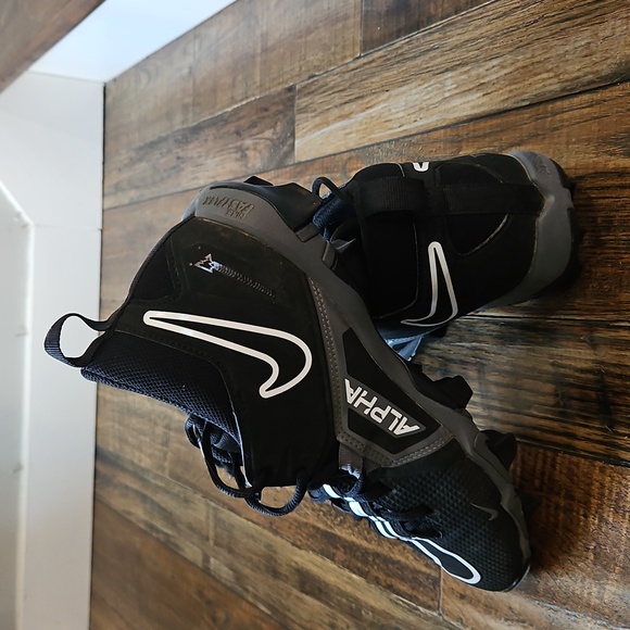 Nike Other - Nike Men's Alpha Fastflex Black and Gray Alpha Menace 3 Shark Football Cleats